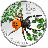 San Marino 10 euro BU 2026 - Ladybird Spider San Marino 10 euro BU 2026 - Ladybird Spider