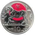 San Marino 10 euros BU 2024 - Calendario lunar chino - "Caballo" por 13.50 € ✅