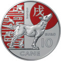 San Marino 10 euros BU 2025 - Calendario lunar chino - "Perro" por 13.50 € ✅