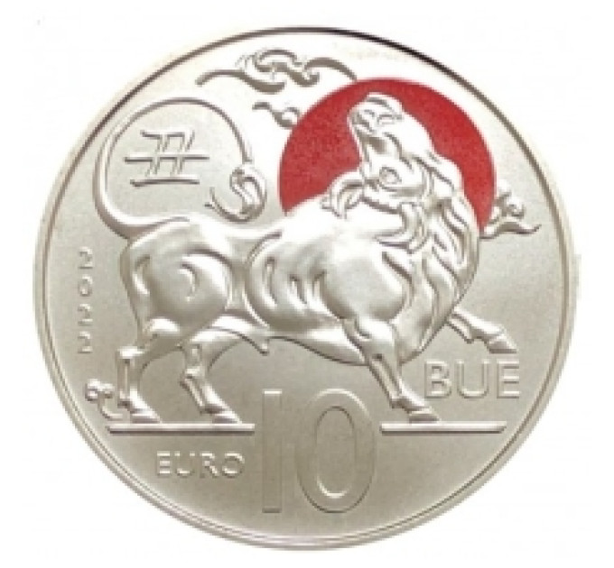San Marino 10 euros BU 2022 - Calendario lunar chino - "Buey" por 13.50 € ✅