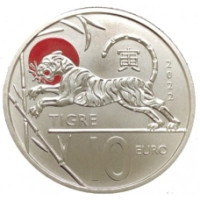 San Marino 10 euro BU 2022 - Chinese Lunar Calendar - "Tiger" San Marino 10 euro BU 2022 - Chinese Lunar Calendar - "Tiger"