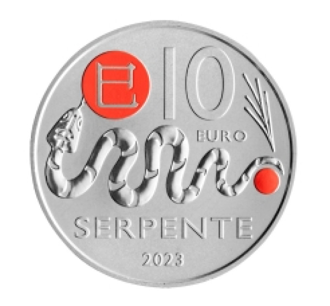 San Marino 10 euros BU 2023 - Calendario lunar chino - "Serpiente" por 13.50 € ✅