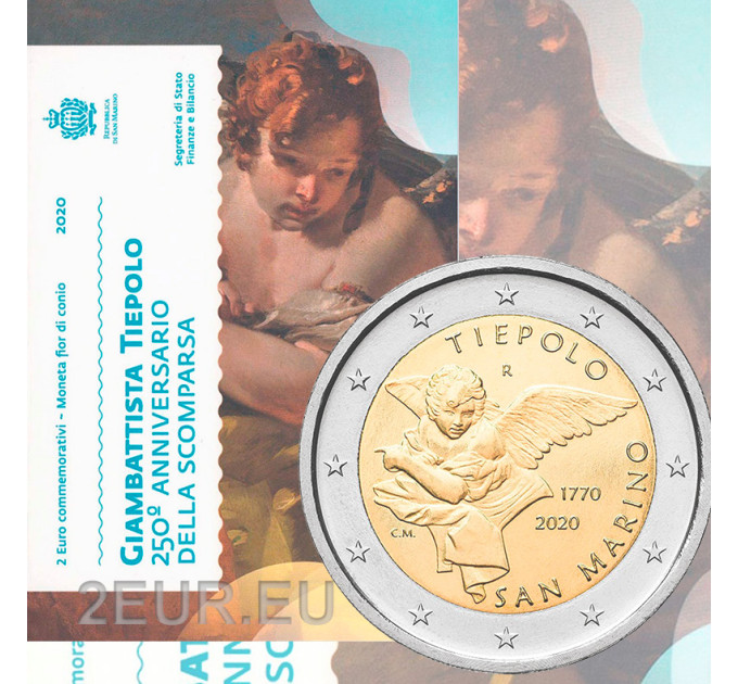 San Marino 2 euro BU 2020 - 250th Anniversary of the Death of Giovanni Battista Tiepolo for 35.00 € ✅