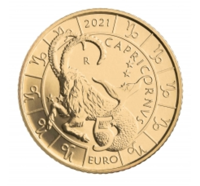 San Marino 5 euro UNC 2021 - "Zodiaco Capricornio" por 7.50 € ✅