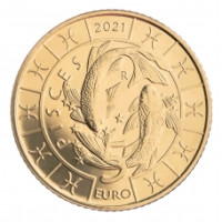 San Marino 5 euro UNC 2021 - "Zodiac Pisces" San Marino 5 euro UNC 2021 - "Zodiac Pisces"