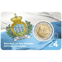 San Marino 2 EURO BU 2024 - Bandera de la República de San Marino