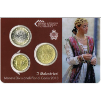 San Marino BU 2013 - 10 Cent + 50 Cent + 1 Euro San Marino BU 2013 - 10 Cent + 50 Cent + 1 Euro