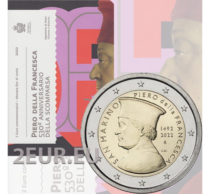 San Marino 2 euro BU 2022 - 530th anniversary of the death of Piero Della Francesca for 37.00 € ✅