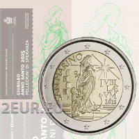 San Marino 2 euro BU 2025 - Jubilee Year Pilgrims of Hope San Marino 2 euro BU 2025 - Jubilee Year Pilgrims of Hope
