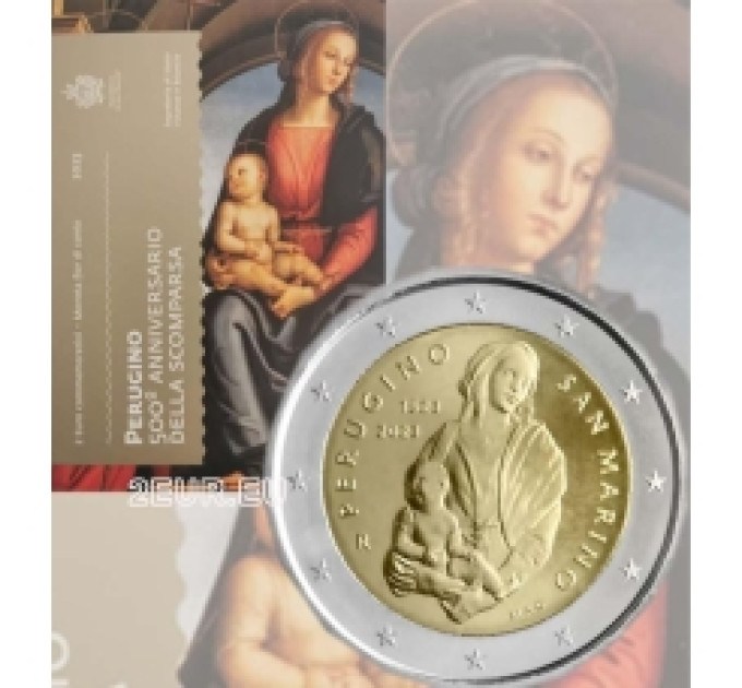 San Marino 2 euro BU 2023 - 500th anniversary of the death of Perugino for 30.00 € ✅