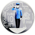 San Marino 10 euro proof 2025 - Civil Police for 80.00 € ✅