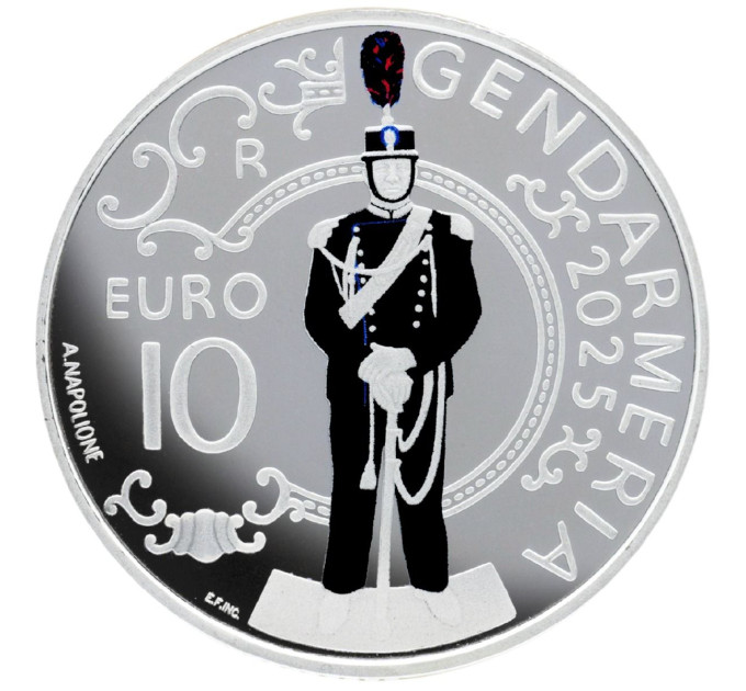 San Marino 10 euros proof 2025 - Gendarmería por 80.00 € ✅