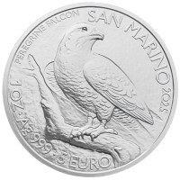 San Marino 5 euro BU 2025 - Peregrine Falcon San Marino 5 euro BU 2025 - Peregrine Falcon