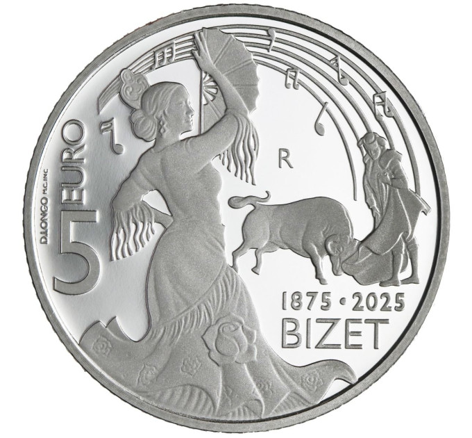 San Marino 5 euros proof 2025 - Georges Bizet por 70.00 € ✅