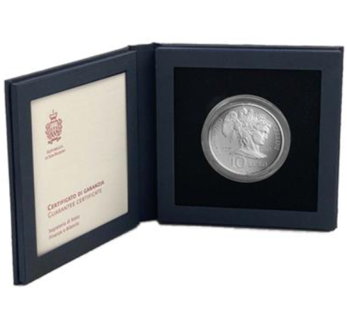 San Marino 10 euro proof 2021 - 450th Anniversary of the Death of Benvenuto Cellini for 80.00 € ✅