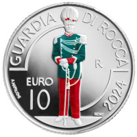 San Marino 10 euros proof 2024 - Cuerpo Militar y de Policía de San Marino - Guardia de la Fortaleza