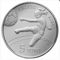 San Marino 5 euro proof 2021 - Football