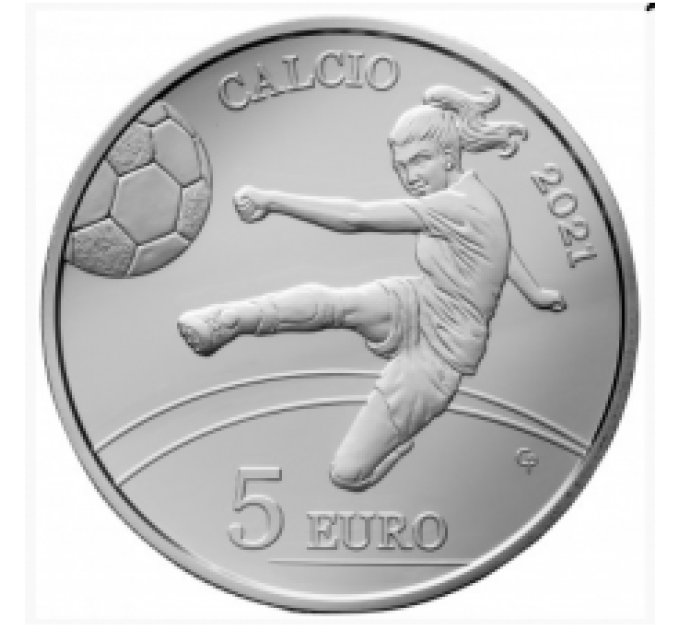 San Marino 5 euro proof 2021 - Football for 70.00 € ✅