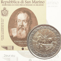 San Marino 2 euro BU 2005 - Galileo Galilei San Marino 2 euro BU 2005 - Galileo Galilei