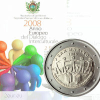 San Marino 2 euros BU 2008 - Año Europeo del Diálogo Intercultural
