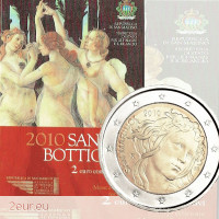 San Marino 2 euros BU 2010 - 500 Aniversario de la Muerte de Sandro Botticelli