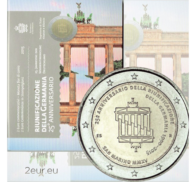 San Marino 2 euros BU 2015 - 25 Años de la Unidad Alemana por 23.00 € ✅