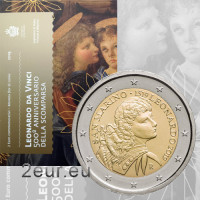San Marino 2 euro BU 2019 - 500th Anniversary of the Death of Leonardo da Vinci