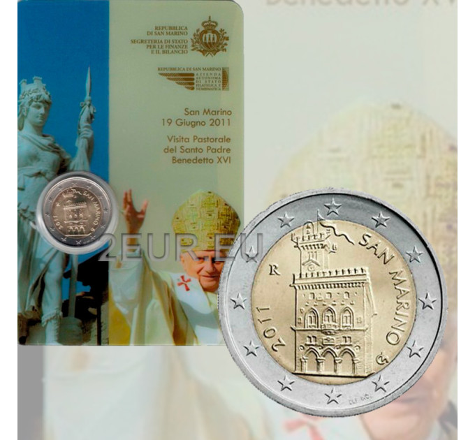 San Marino 2 EURO BU 2011 por 13.50 € ✅