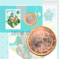 San Marino 2019 - 1€ BU C/C №3 + Sello por 8.50 € ✅