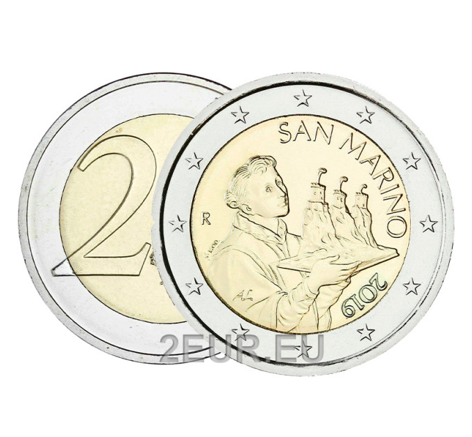 San Marino 2019 - 2€ UNC for 3.50 € ✅