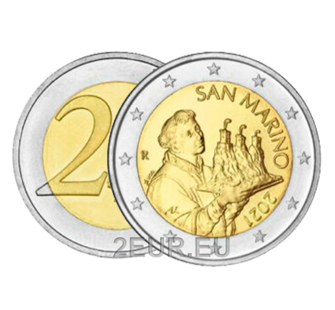 San Marino 2021 - 2€ UNC por 3.50 € ✅