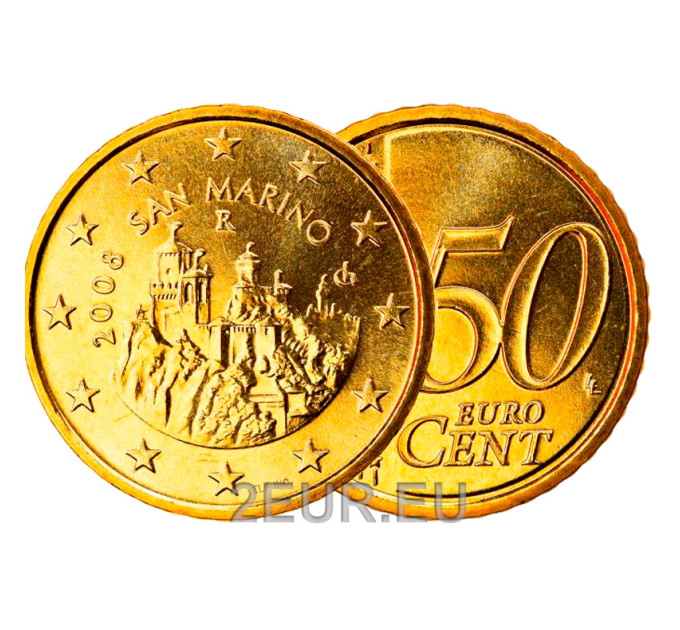 San Marino 2008 - 50 cent UNC por 2.30 € ✅