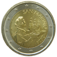 San Marino 2 euros de Rollo 2026
