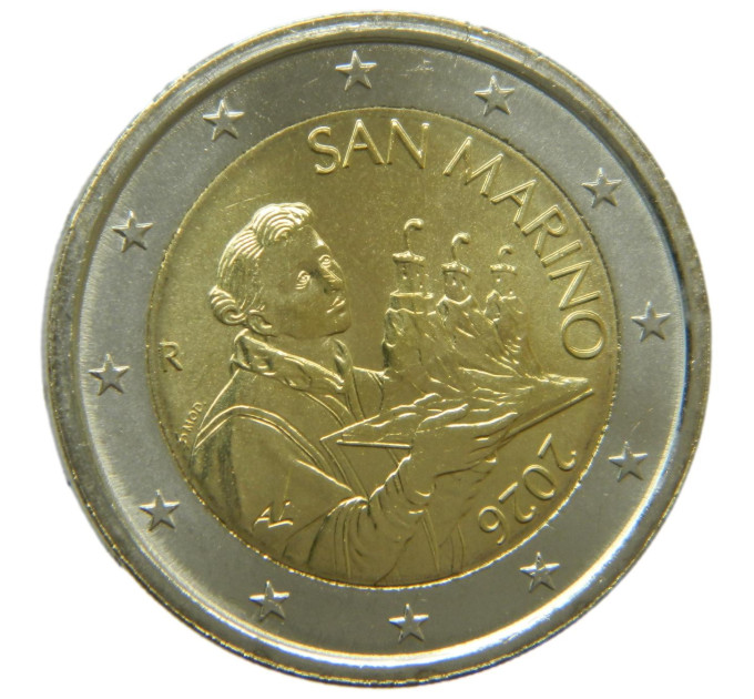 San Marino 2 Euro UNC 2026 for 4.00 € ✅