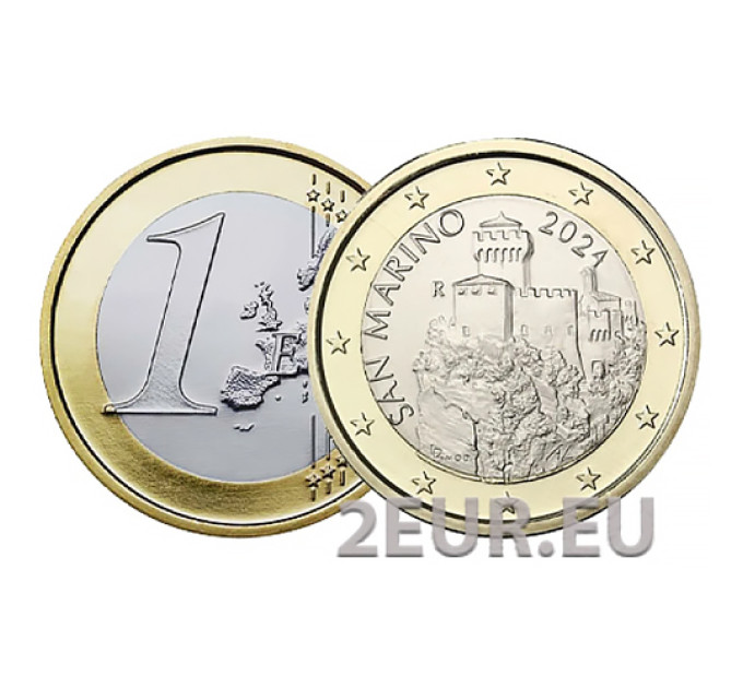 San Marino 1 Euro UNC 2024 for 2.95 € ✅