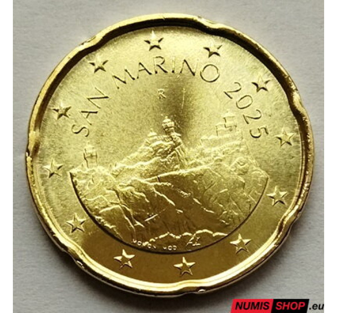 San Marino 20 centavos UNC 2025 por 1.50 € ✅