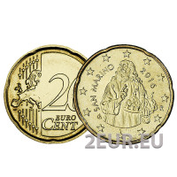 San Marino 20 centavos UNC 2016