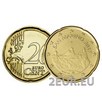 San Marino 20 centavos UNC 2017