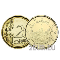 San Marino 20 centavos UNC 2018