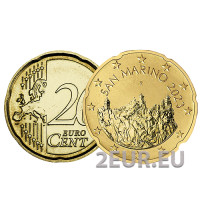 San Marino 20 centavos UNC 2023
