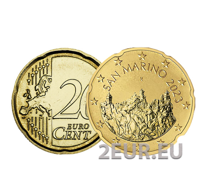 San Marino 20 Cent UNC 2023 for 2.00 € ✅