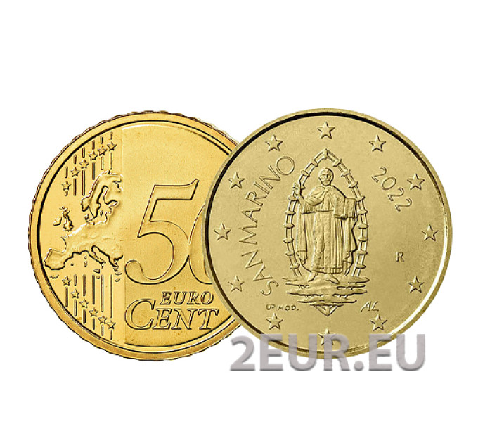 San Marino 50 centavos UNC 2022 por 2.30 € ✅