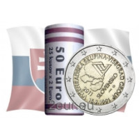 Eslovaquia 2 euros UNC rollo 2011 - Grupo Visegrado