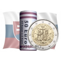 Eslovaquia 2 euros UNC rollo 2013 - Santos Cirilo y Metodio