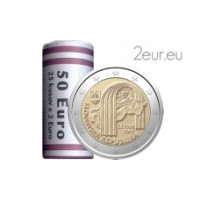 Eslovaquia 2 euros UNC rollo 2018 - 25º Aniversario de la República Eslovaca