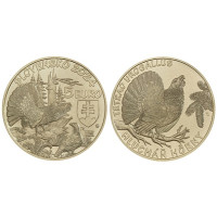 Eslovaquia 5 euros UNC 2024 - Fauna y Flora en Eslovaquia - urogallo de montaña