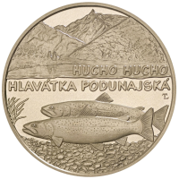 Eslovaquia 5 euros UNC 2025 - Fauna y Flora en Eslovaquia - Salmón del Danubio