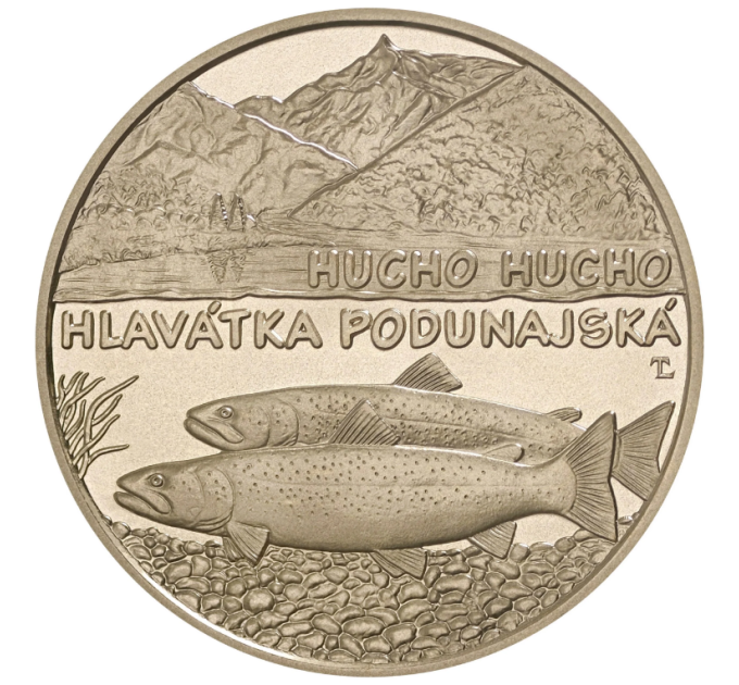 Eslovaquia 5 euros UNC 2025 - Fauna y Flora en Eslovaquia - Salmón del Danubio por 10.00 € ✅