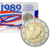 Eslovaquia 2 euros BU 2009 - Día de la Lucha por la Libertad y la Democracia C/C Eslovaquia 2 euros BU 2009 - Día de la Lucha por la Libertad y la Democracia C/C