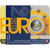 Eslovaquia 2 euros BU 2012 - 10 años de efectivo en euros Eslovaquia 2 euros BU 2012 - 10 años de efectivo en euros
